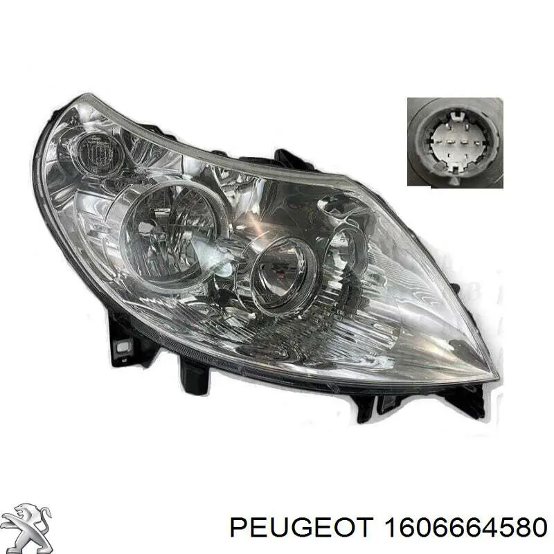 Правая блок фара Peugeot/Citroen 1606664580 цена, от 134.27 USD