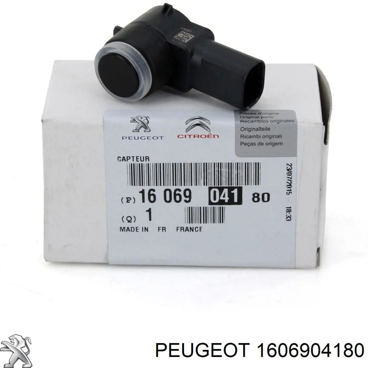 Датчик сигнализации парковки (парктроник) задний Peugeot/Citroen 1606904180