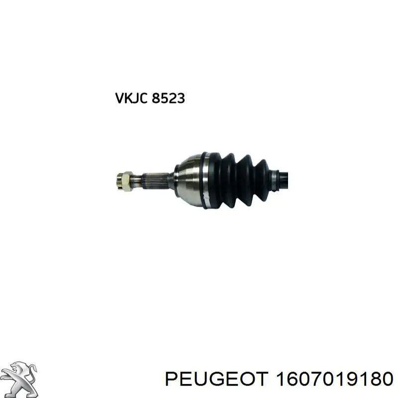 1607019180 Peugeot/Citroen semieixo (acionador dianteiro esquerdo)
