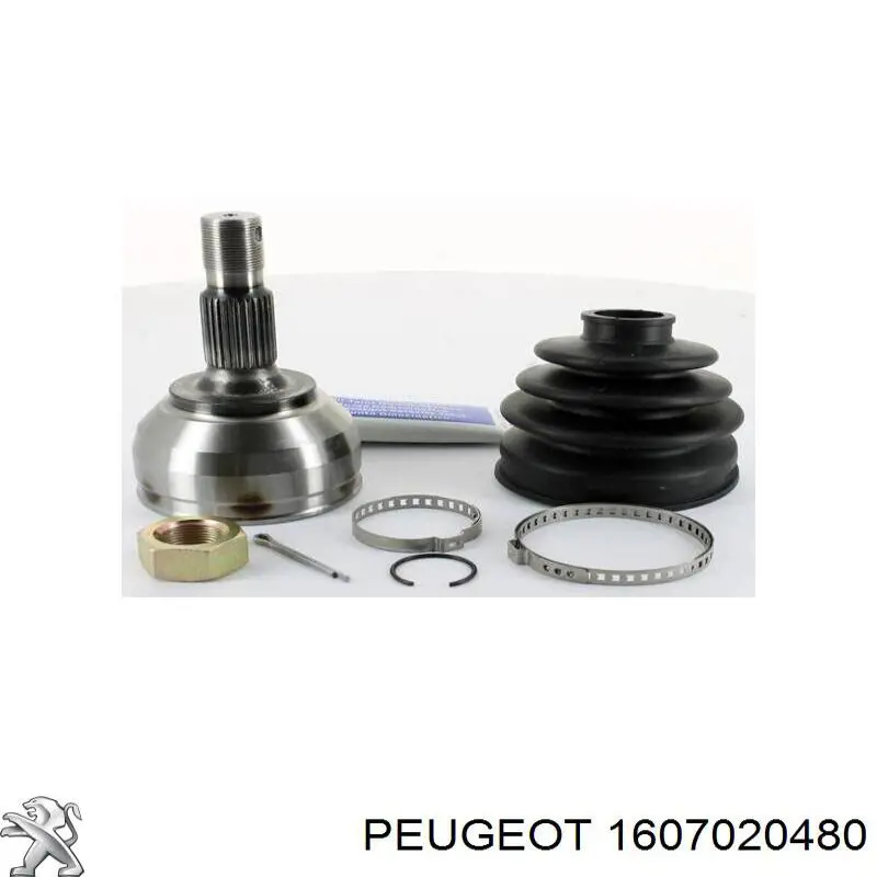 1607020480 Peugeot/Citroen bota de proteção externa de junta homocinética do semieixo dianteiro