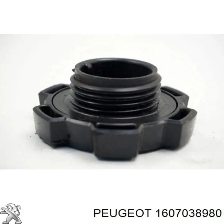 Tapa de tubo de llenado de aceite 1607038980 Peugeot/Citroen