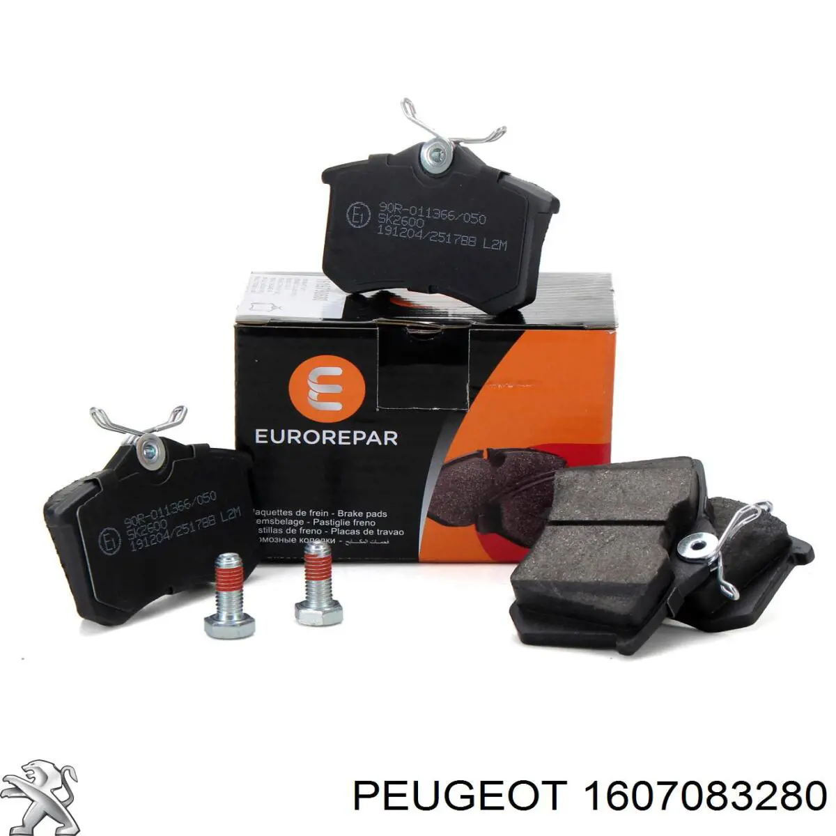 Pastillas de freno traseras 1607083280 Peugeot/Citroen
