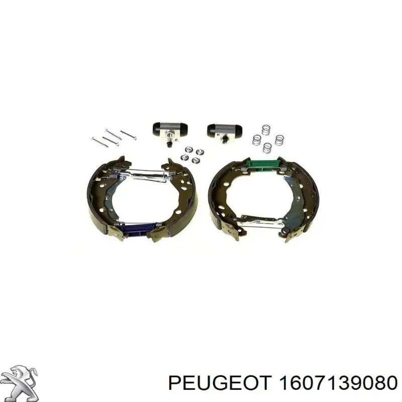 Колодки тормозные задние барабанные, в сборе с цилиндрами, комплект Peugeot/Citroen 1607139080 цена, от 159.60 USD