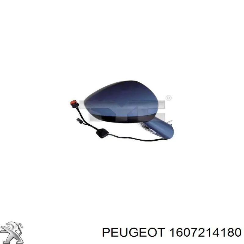 Купить 1607214180 Peugeot/Citroen Стекло правого зеркала заднего вида