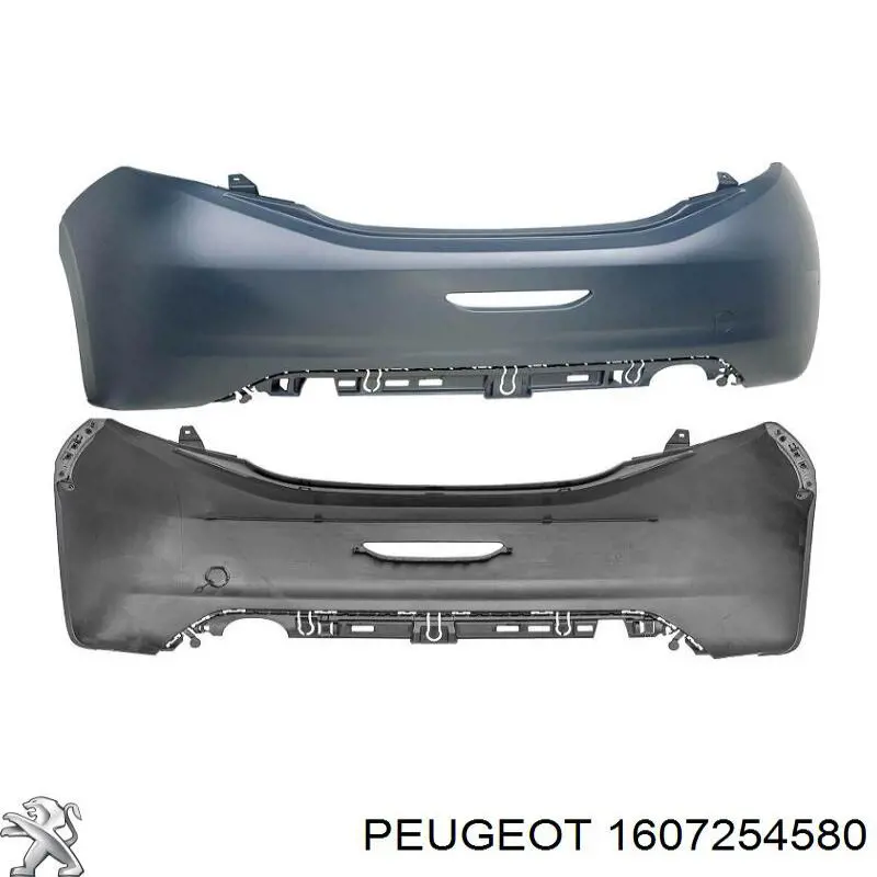 Бампер задний Peugeot/Citroen 1607254580