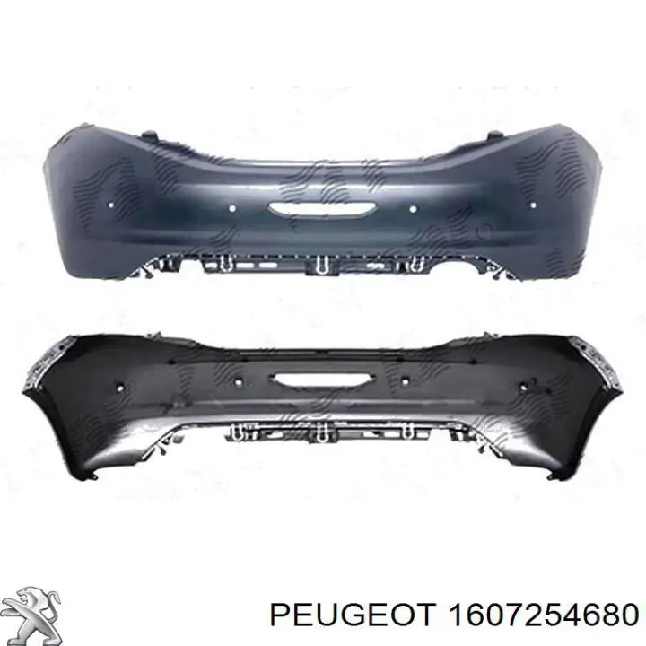 1607254680 Peugeot/Citroen pára-choque traseiro