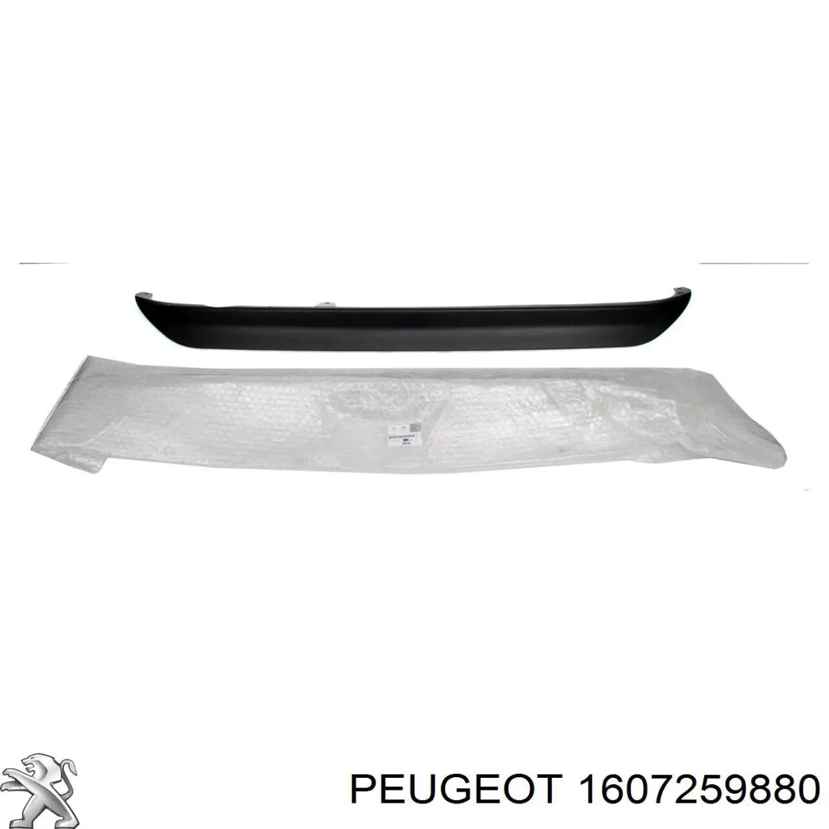 Listón embellecedor/protector, parachoques trasero 1607259880 Peugeot/Citroen