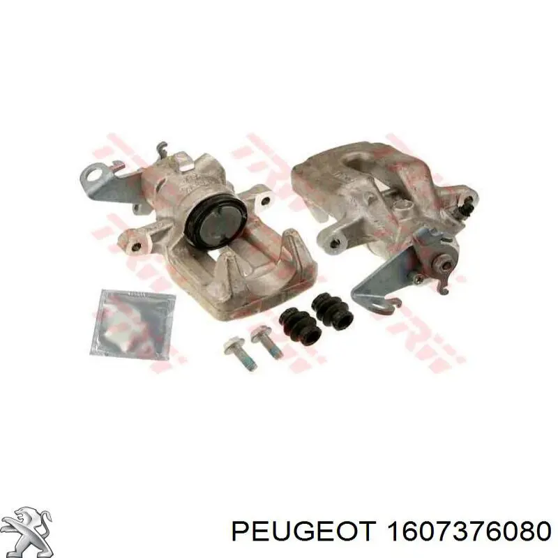 1607376080 Peugeot/Citroen суппорт тормозной задний левый