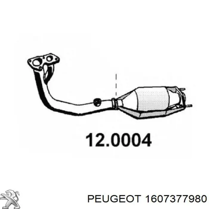 Суппорт тормозной передний правый Peugeot/Citroen 1607377980