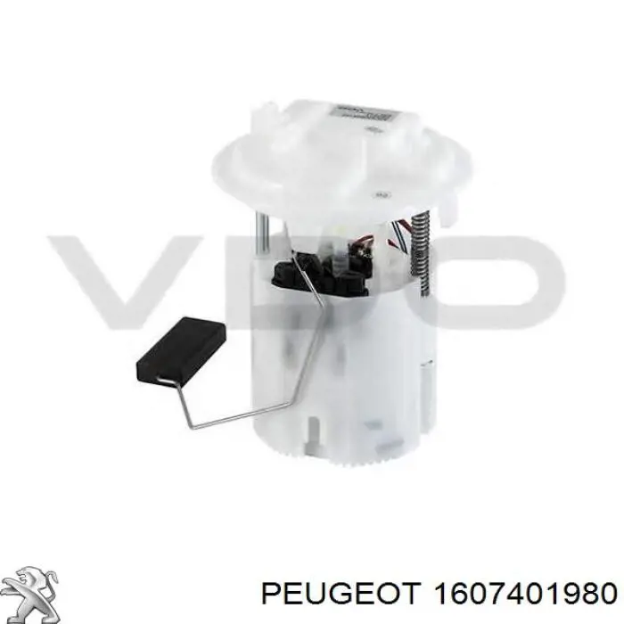 Модуль топливного насоса с датчиком уровня топлива Peugeot/Citroen 1607401980