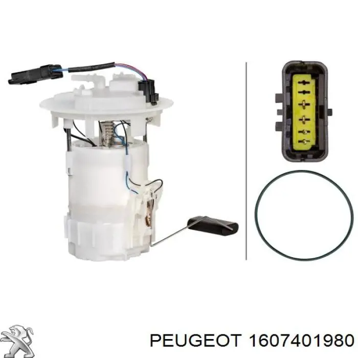 Módulo alimentación de combustible 1607401980 Peugeot/Citroen
