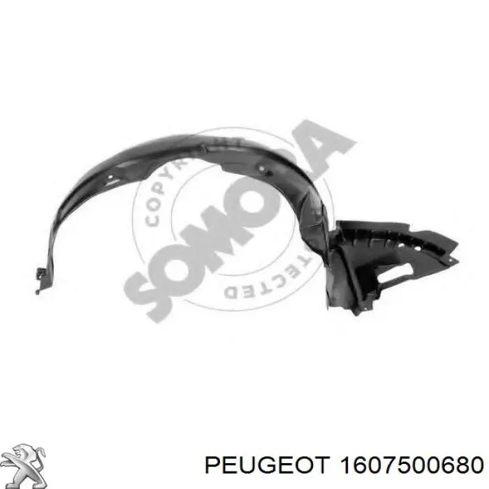 1607500680 Peugeot/Citroen комплект пружинок крепления дисковых колодок передних