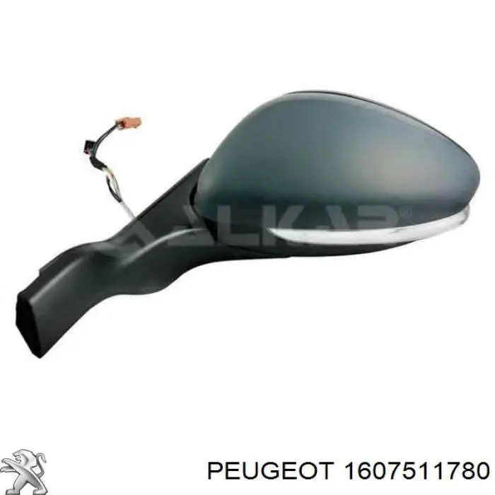 Купить 1607511780 Peugeot/Citroen Наружное зеркало левое