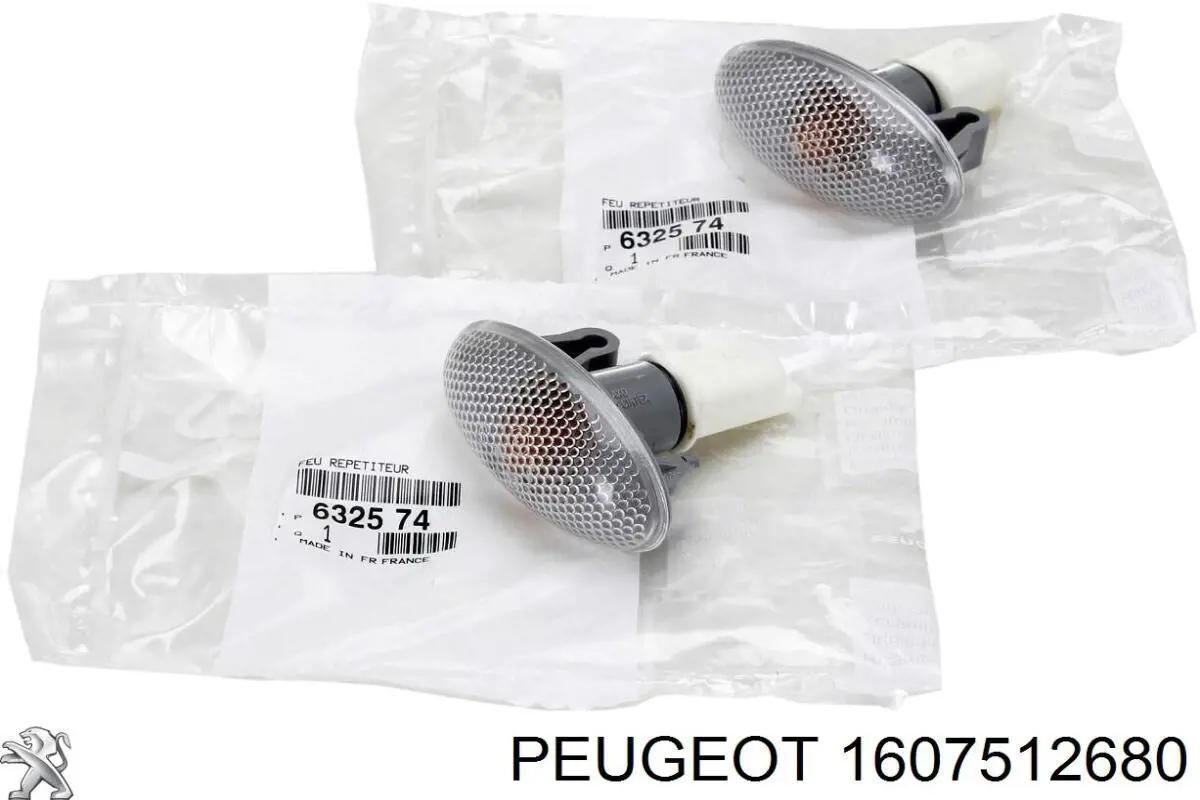Купить 1607512680 Peugeot/Citroen Указатель поворота зеркала правый