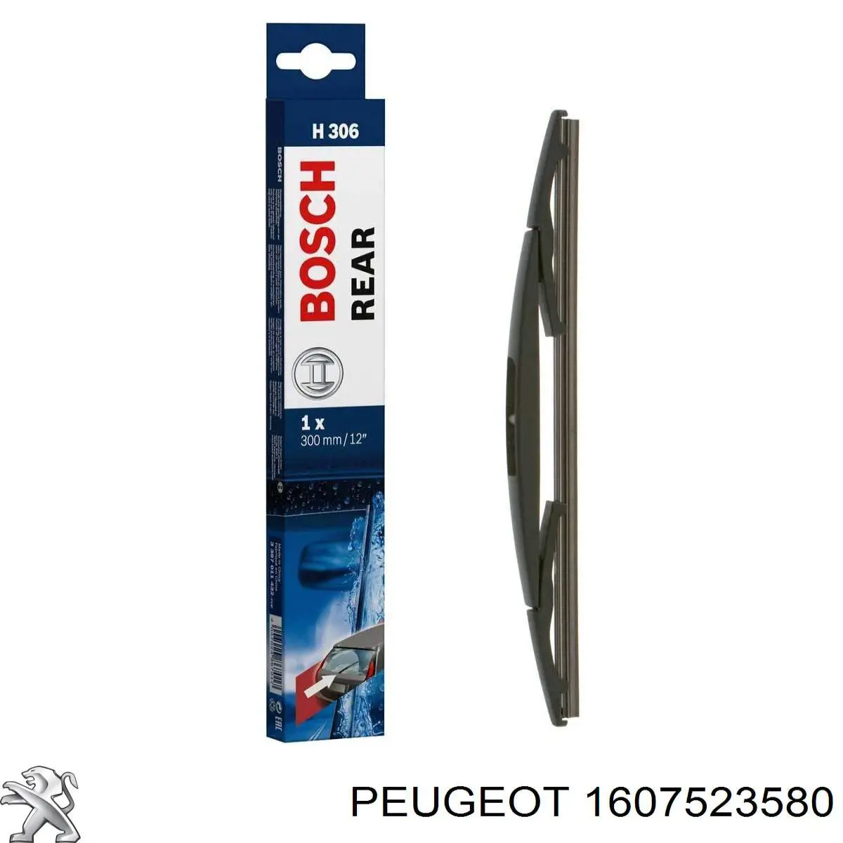 Дворник задний 1607523480 Peugeot/Citroen