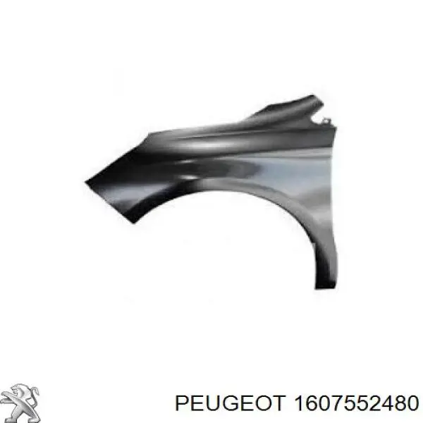 Guardabarros delantero derecho 1607552480 Peugeot/Citroen