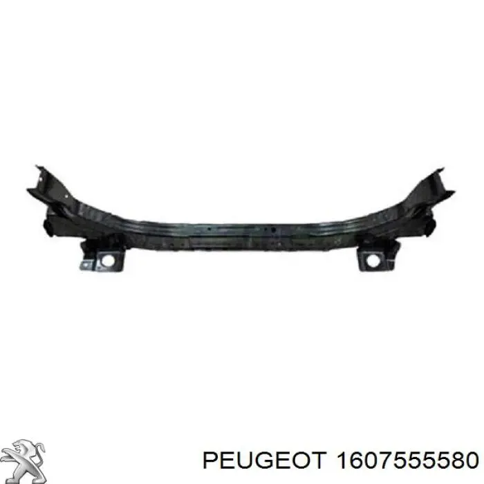 1607555580 Peugeot/Citroen suporte inferior do radiador (painel de montagem de fixação das luzes)