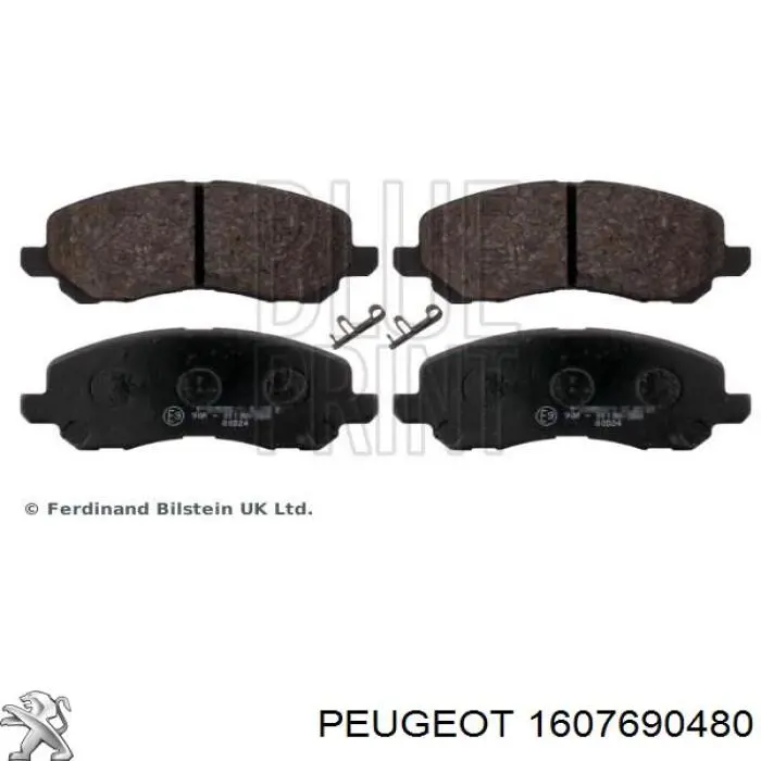Pastillas de freno delanteras 1607690480 Peugeot/Citroen