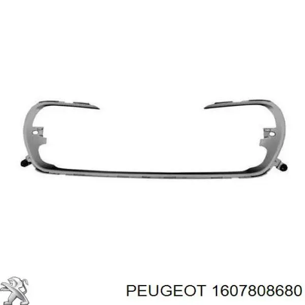 Moldura de la parrilla del parachoques delantero 1607808680 Peugeot/Citroen
