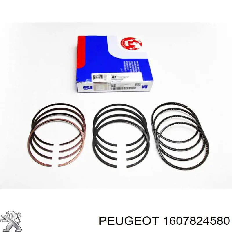 1607824580 Peugeot/Citroen кольца поршневые на 1 цилиндр, std.