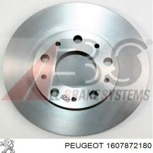 1607872180 Peugeot/Citroen диск тормозной передний