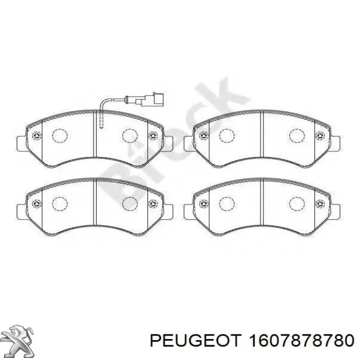 Pastillas de freno delanteras 1607878780 Peugeot/Citroen
