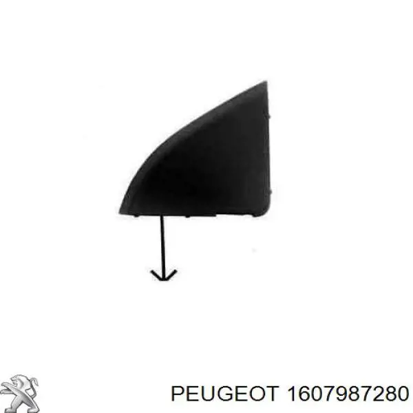 Купить 1607987280 Peugeot/Citroen Заглушка буксировочного крюка