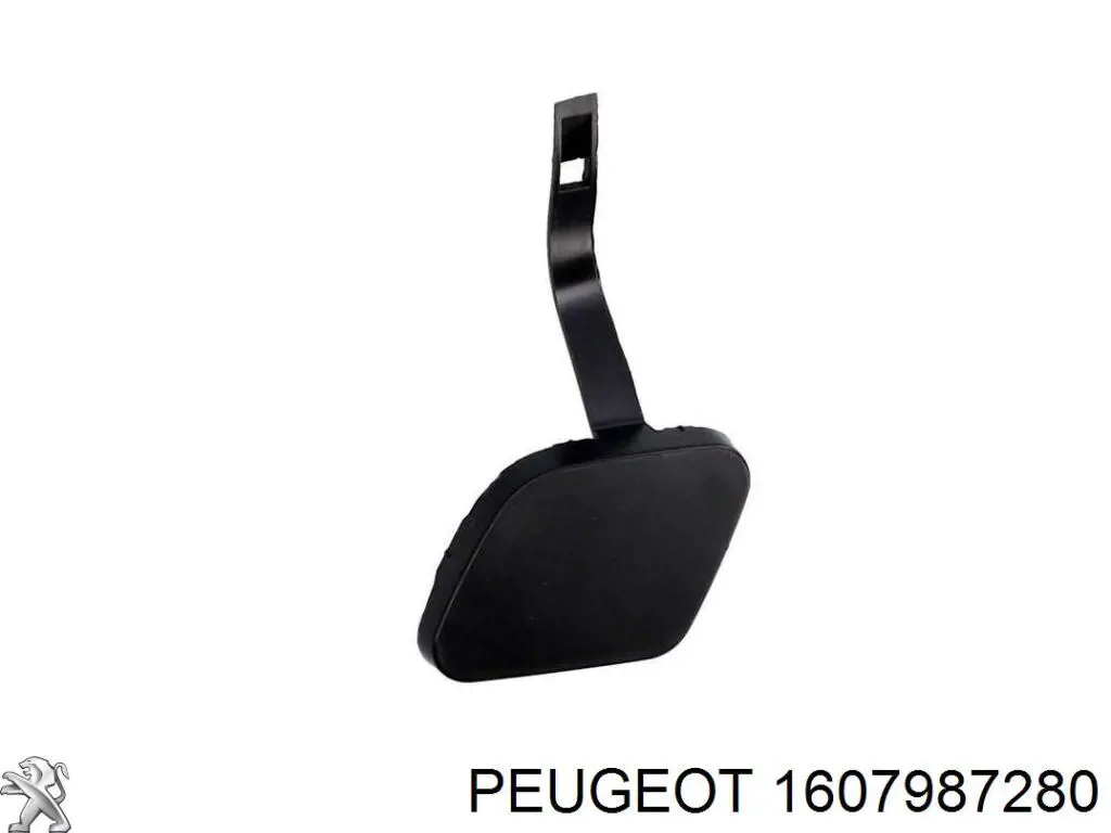 1607987280 Peugeot/Citroen Передняя заглушка бампера буксировочного крюка
