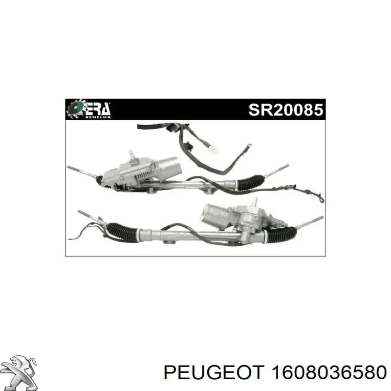 Cremallera de dirección 1608036580 Peugeot/Citroen