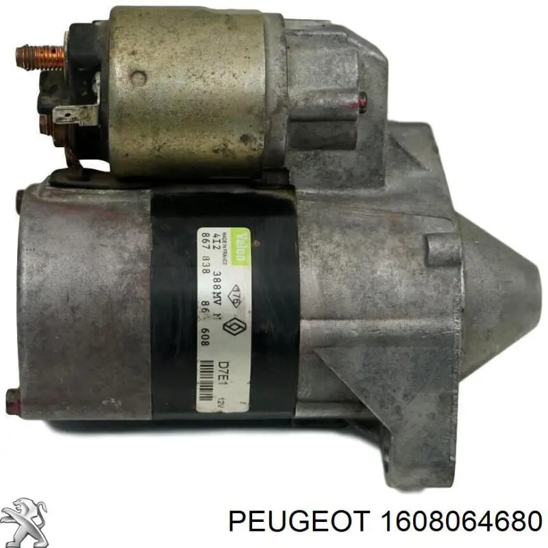 Motor de arranque 1608064680 Peugeot/Citroen