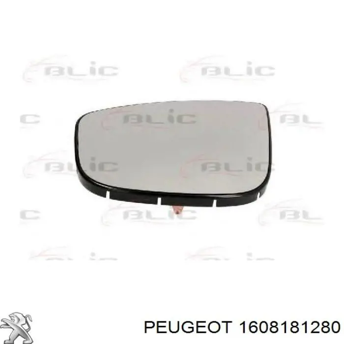 Зеркальный элемент зеркала заднего вида левого Peugeot/Citroen 1608181280