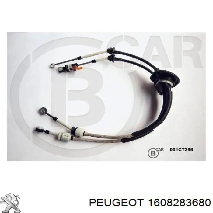 Cable de accionamiento, caja de cambios (selección de marcha) 1608283680 Peugeot/Citroen