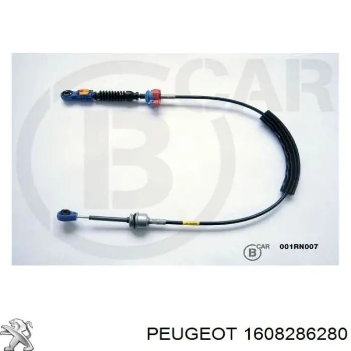 1608286280 Peugeot/Citroen cabo de mudança (de seleção de velocidade)