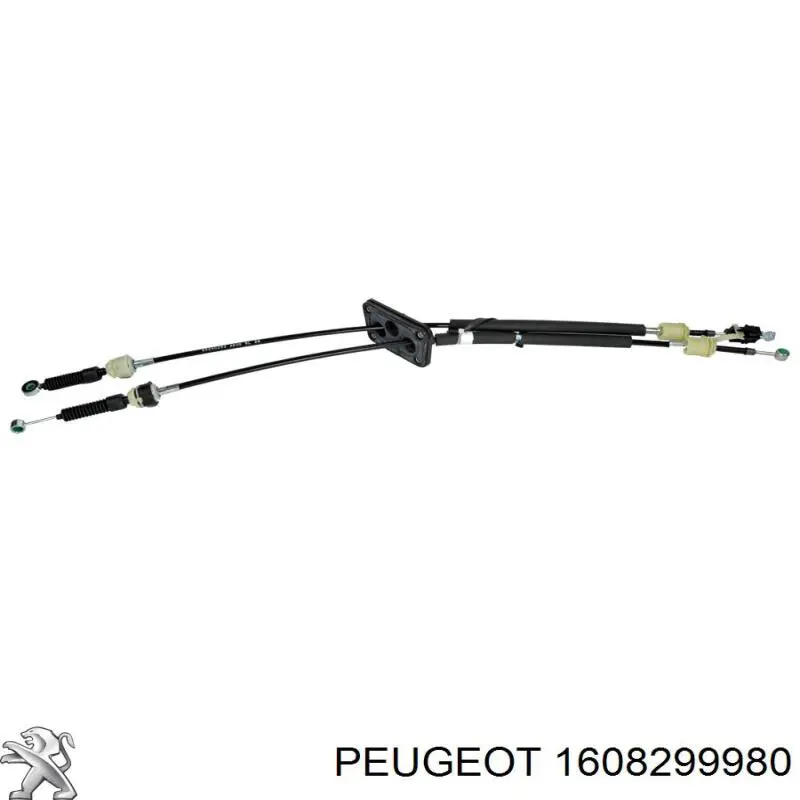 1608299980 Peugeot/Citroen трос переключения передач сдвоенный