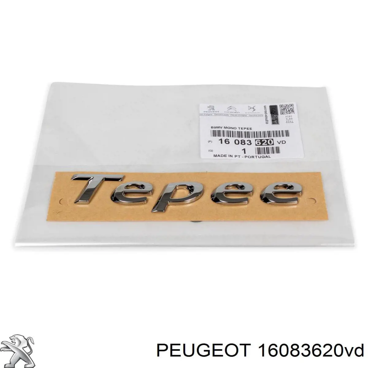 Эмблема крышки багажника (фирменный значок) на Peugeot Expert TEPEE 
