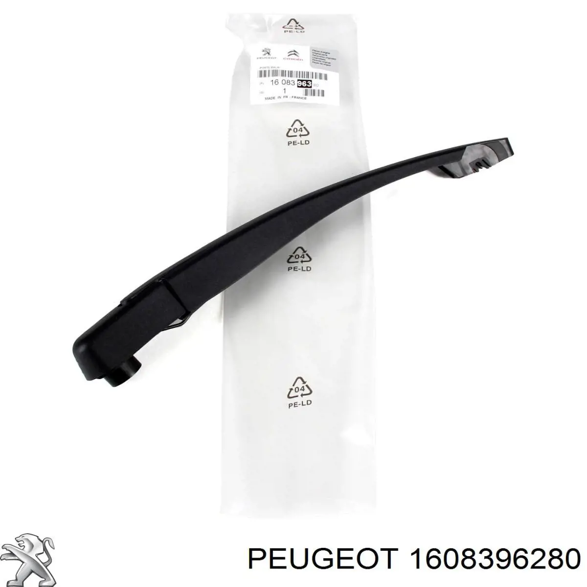 1608396280 Peugeot/Citroen limpa-pára-brisas de vidro traseiro