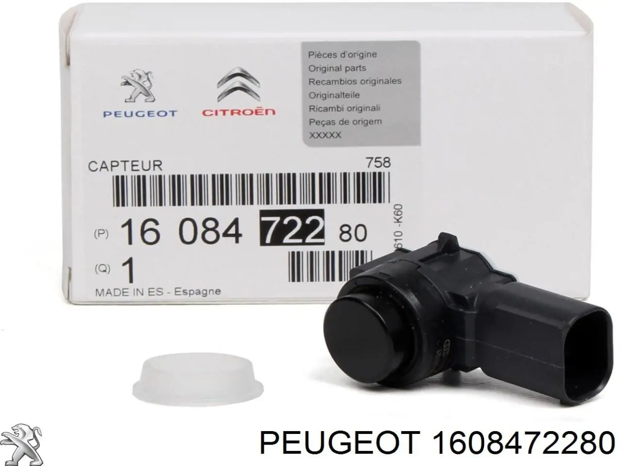 1608472280 Peugeot/Citroen датчик сигнализации парковки (парктроник передний)