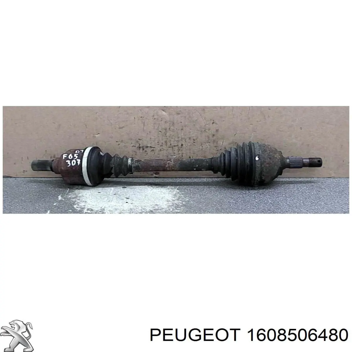 1608506480 Peugeot/Citroen Полуось передняя, правая