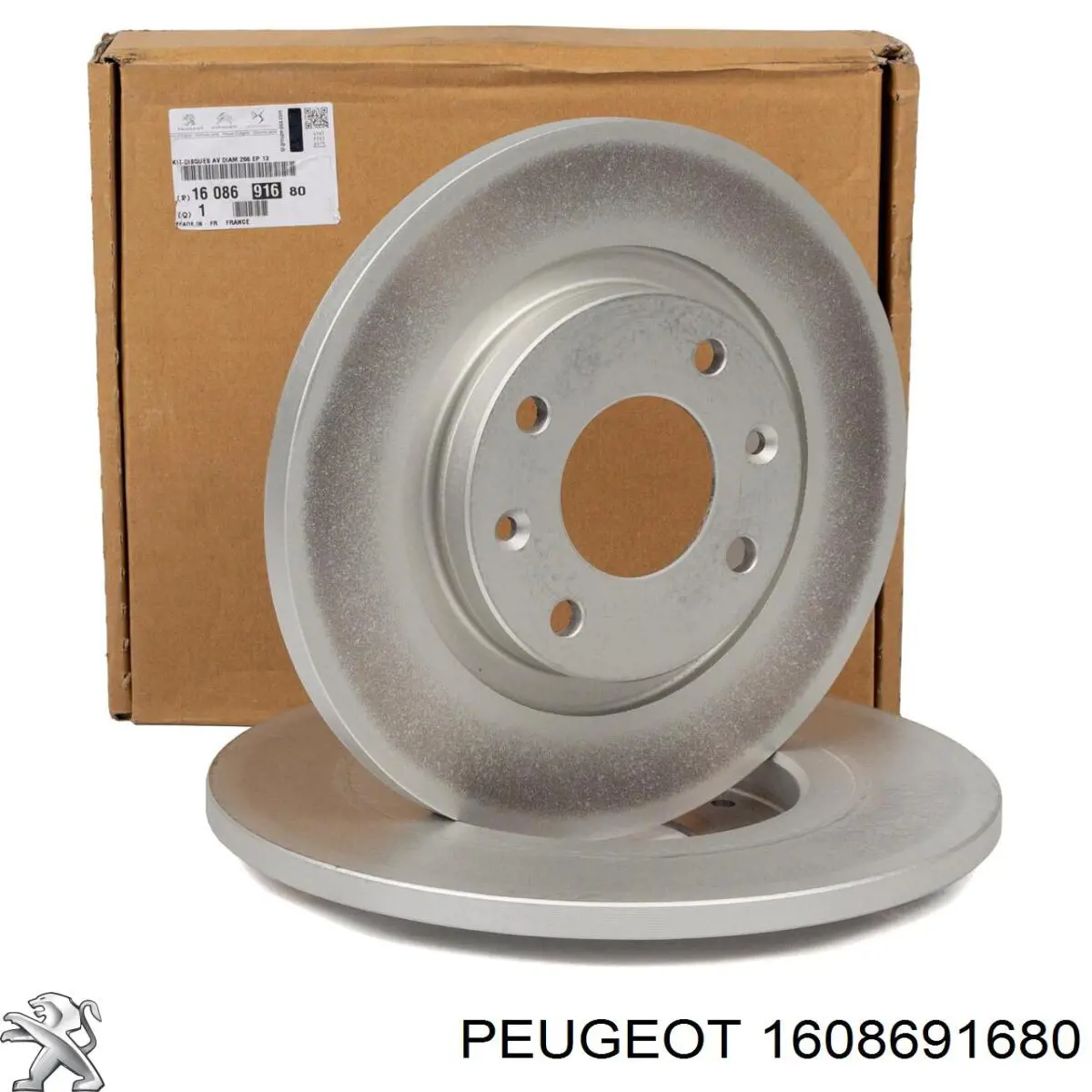 1608691680 Peugeot/Citroen disco do freio dianteiro