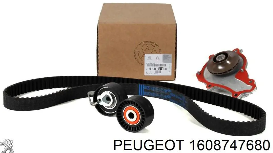 Ремень ГРМ, комплект Peugeot/Citroen 1608747680