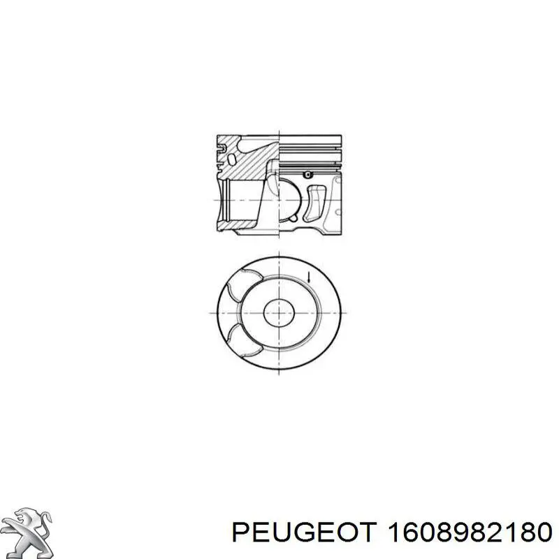 1608982180 Peugeot/Citroen pistão do kit para 1 cilindro, std