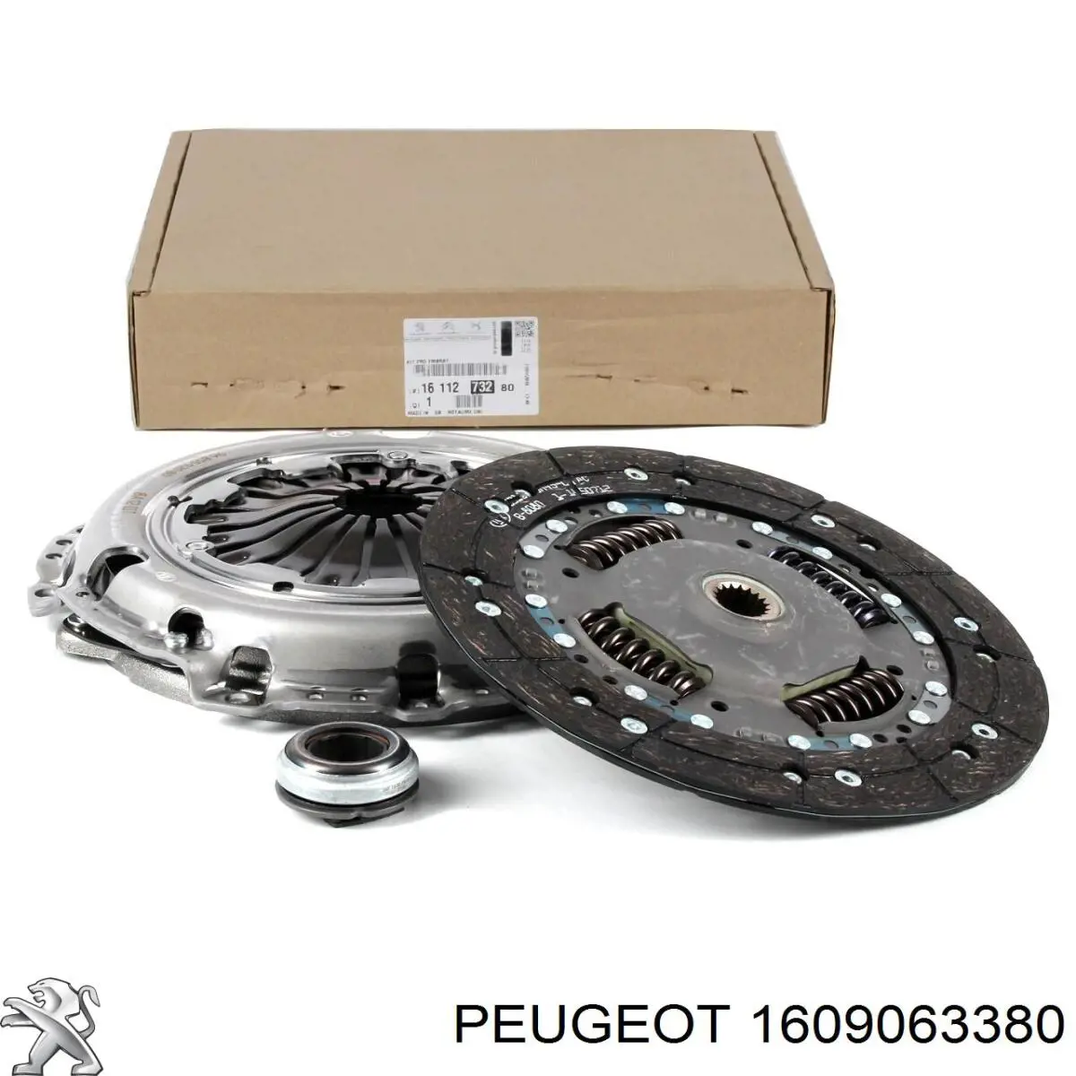 Kit de embraiagem (3 peças) 1609063380 Peugeot/Citroen
