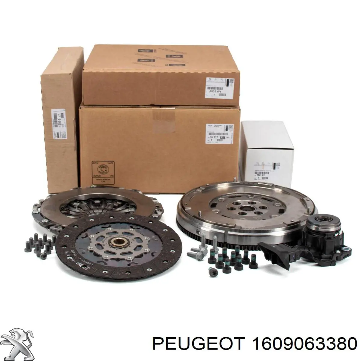 Kit de embraiagem (3 peças) 1609063380 Peugeot/Citroen