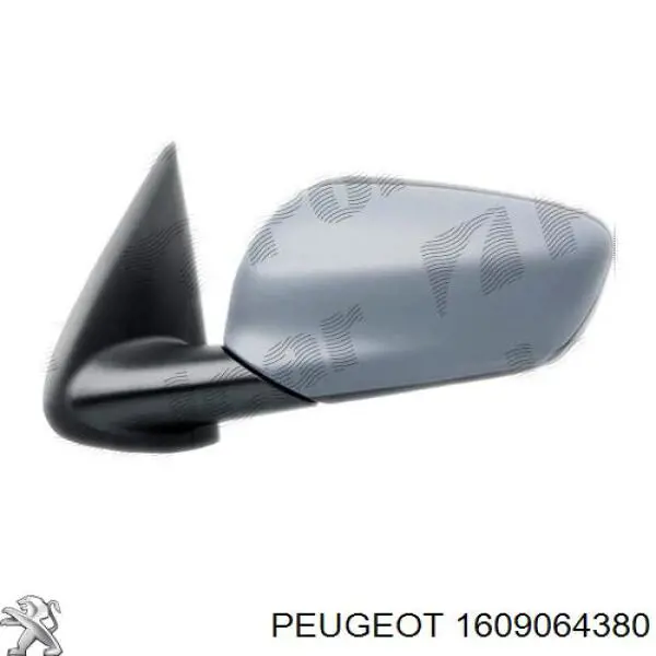 Espejo retrovisor derecho 1609064380 Peugeot/Citroen