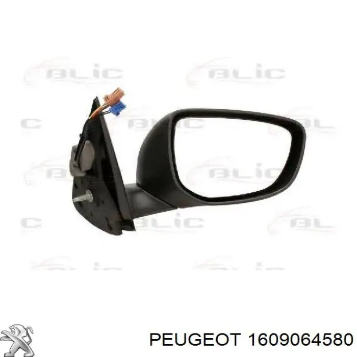 Espejo retrovisor derecho 1609064580 Peugeot/Citroen