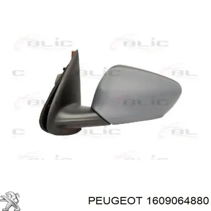 1609064880 Peugeot/Citroen espelho de retrovisão esquerdo