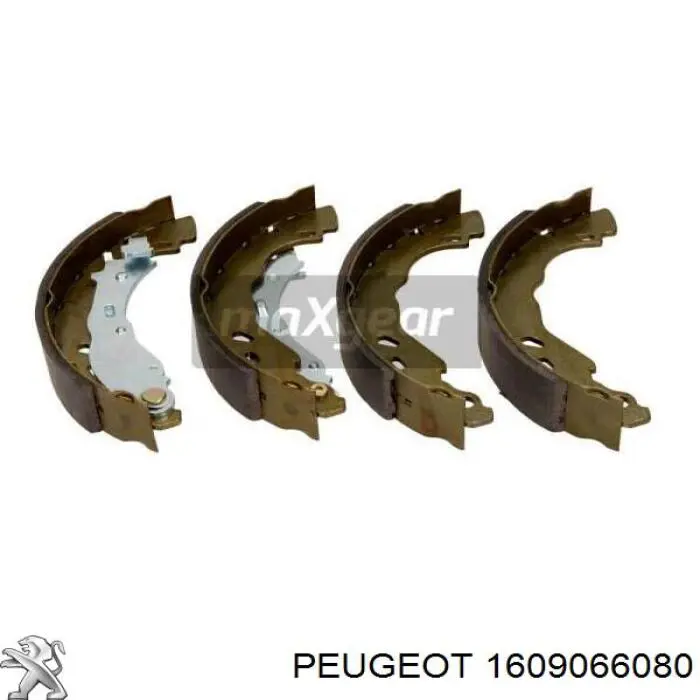 1609066080 Peugeot/Citroen колодки тормозные задние барабанные