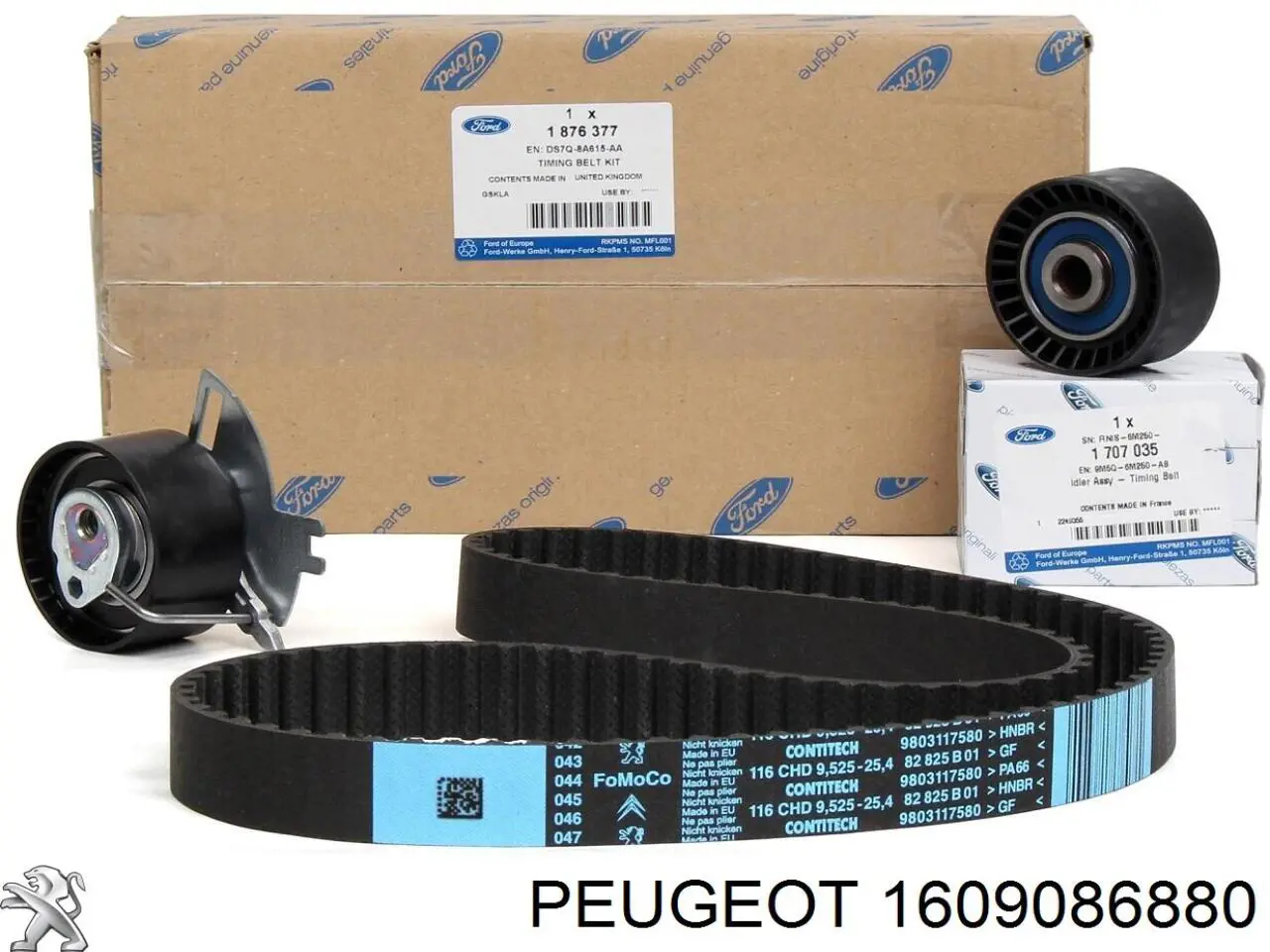 Зубчатый ремень Peugeot/Citroen 1609086880 цена, от 32.30 USD