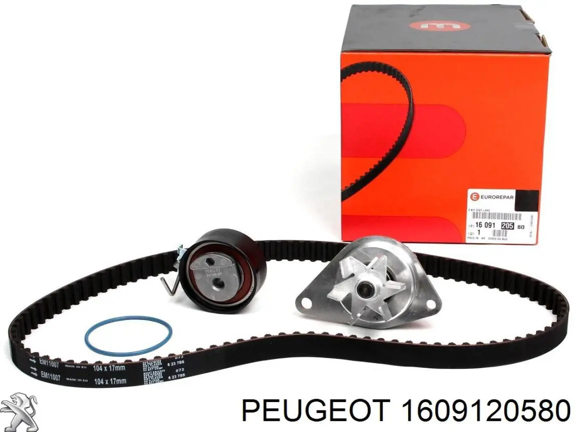 Kit correa de distribución 1609120580 Peugeot/Citroen