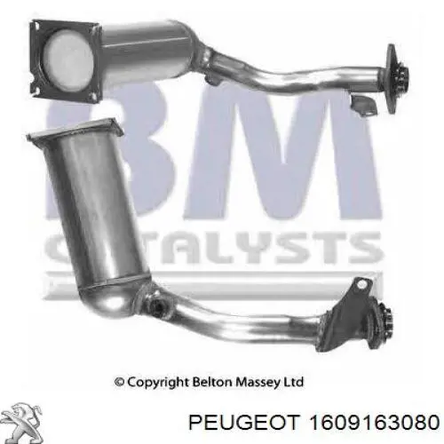 Купить 1609163080 Peugeot/Citroen Преобразователь отработавших газов